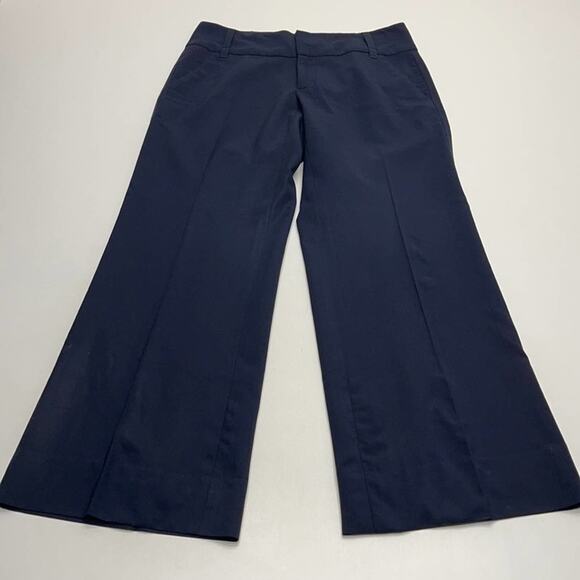 BANANA REPUBLIC Women’s 2 Blue Wool Bootcut Pant - Picture 1 of 4